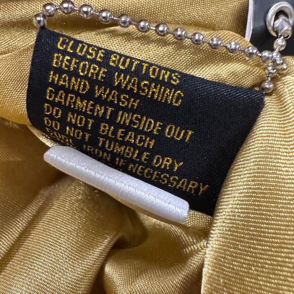 Vintage Baby Phat Jacket Puffer Vest Sequined Y2K Snap Up Womens Medium NOS NEW - Picture 10 of 15